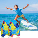 Portable Inflatable Surf Body Board with Handle Swimming Floating Mat Multi