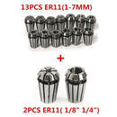 15pcs/set ER11 Precision Spring Collet Set For CNC Engraving Machine Lathe Mi Y8