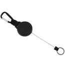 Heavy Duty Retractable Key Chain & Badge Reel Holder Carabiner Clip - Swive