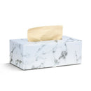 Rectangular Marble PU Leather Facial Tissue Box Cover Napkin Holder Paper ToP2X7