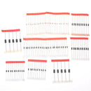8 Valeurs 100Pcs Schottky Diode Assortment Kit IN4007 IN4148 IN5822 FR107 P0 BX