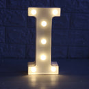 White Large Plastic Marquee Freestanding Alphabet LED Light UP Letters I