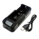 USB Smart Li-ion Battery Charger, for 18650, 26650, 18500, 17630, 3.7V AA/AAA