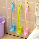 Plastic Long Handle Toilet Bowl Scrub Double Side Bathroom Clean Brush