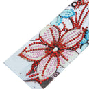 DIY Flower Special Shaped Diamond Painting Leather Tassel Bookmark Crafts