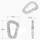 5 Pcs Buckle Key Chain D-Ring Snap Plastic Clip Hook Outdoor Carabiner Camping