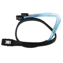 MagiDeal 0.75M Mini SAS 36P SFF-8087 To 4 SATA 7Pin 90 Target ard Disk Cable