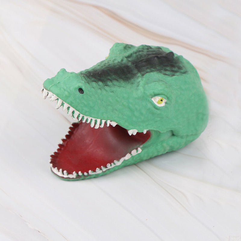 Soft vinyl TPR crocodile hand puppet animal head hand puppets kids Toys gift FT