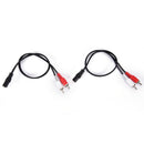 2-RCA Cable Male Plug to 3.5mm Female Aux Audio Headphone Jack ConverterAdap Ew