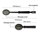 10" Long Black Red Plastic Back Knock Scratcher Relaxing Massage Hammer
