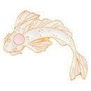 2Pcs Yin-Yang Fish Brooch Badges Enamel Pin Black White Pink Carp Koi Brooc N9B1