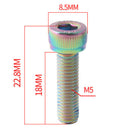 6Pcs Bicycle Handlebar Stem Screw M5*18mm Bike Fixed Gear Stem Riser BoltsB_kz