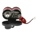 USB Cigarette Lighter 12V Waterproof Power Port Outlet Socket Kit for Motorcycle