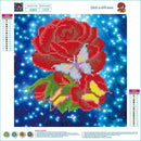 5D DIY Red Rose Diamond Painting Embroidery Craft Cross Stitch Home Decor