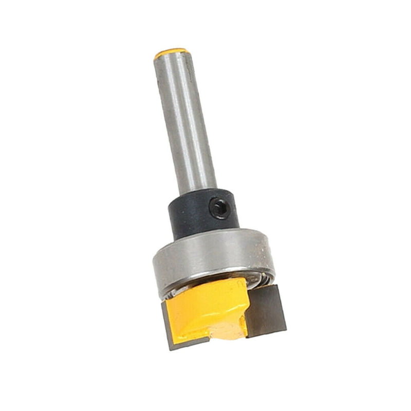 2PCS Template Flush Trim Hinge Mortising Router Bit, 1/4'' Shank Slot Cutter