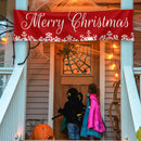 Christmas Snowflake Banner Porch Holiday Decoration Home Background Cloth