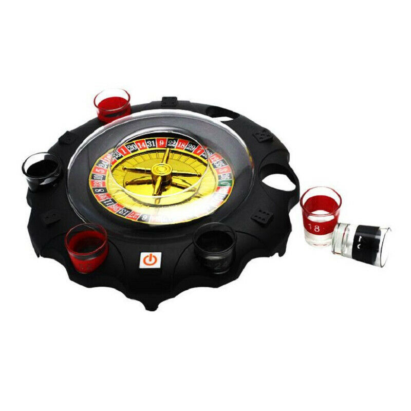 Electric Russian Lucky Turntable Wine Set Ktv Bar Nightclub Drinking Game P X6Z3