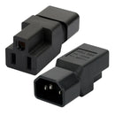 IEC320 3 Pin C14 to USA AC Nema 5-15R Female Power Adapter