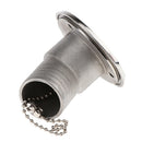 Boat Deck Fill / Filler Keyless Cap 1-1/2 inch /38mm - Waste Stainless Steel