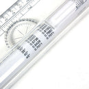 Multi-purpose Clear Metric Parallel Drawing Rolling Ruler measurement tool FT