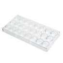 4X(24 Holes Semi Sphere Chocolate Mould Polycarbonate Chocolate Bar Mold HaQ7F6)