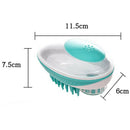 Dog Bath Brush Comb Silicone Pet Spa Shampoo Massage Brush Shower Hair Remo