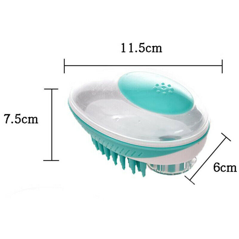 Dog Bath Brush Comb Silicone Pet Spa Shampoo Massage Brush Shower Hair Remo