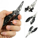 Portable Fishing Pliers Scissors Line Cutter Hook Tackle Accessories Spor IQU