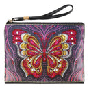 DIY Butterfly Special Shaped Diamond Painting Wristlet Wallet Women Clutch