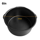 Non-stick Baking Dish Cake Basket Container for Electric Air Fryer (6inch)