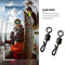 25pcs Black Q-Shaped Quick Change Swivels Fishing Terminal for Carp Fishing