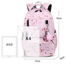 Large School Bag Cute Student School Backpack Printed Waterproof Backpack P