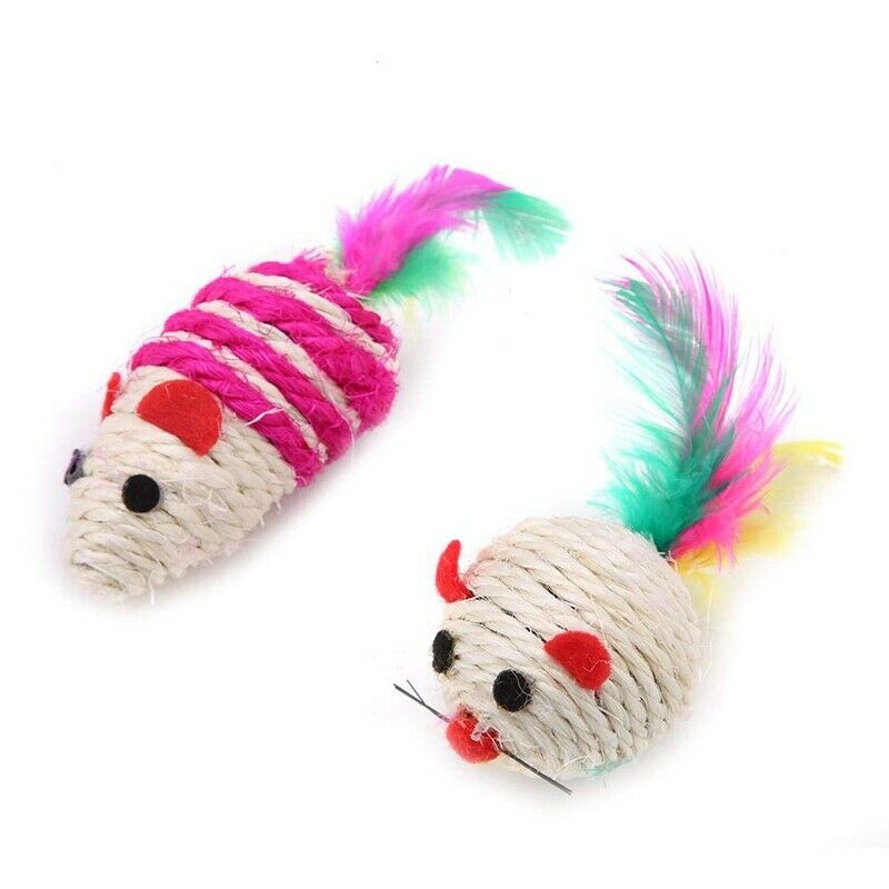 1X(17 Cat Toys Kitten Toys Assortments,2 Way Tunnel,Cat Feather Teaser - Wa