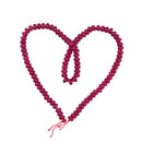 4x6mm DIY Craft Smooth Ruby Red Jade Rondelle Loose Bead Finding Strand 15''