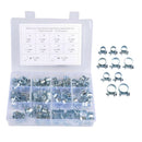 84Pcs Adjustable 7-18 MM Pipes Mini Hose Clamps Clips Set Stainless Steel