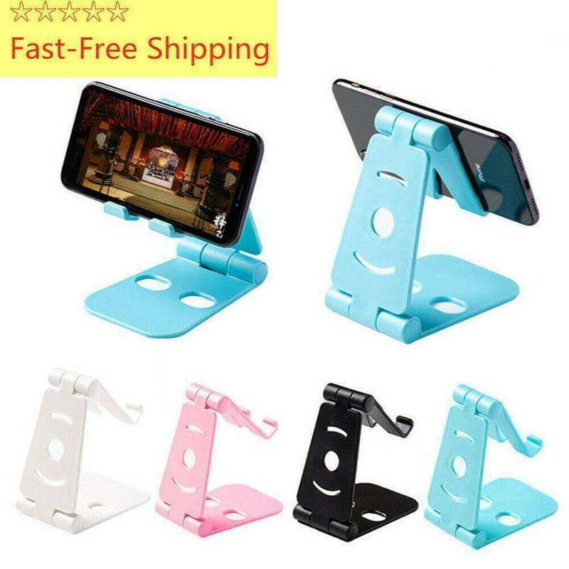1x Universal Desk Stand Mobile Phone Tablet Holder Adjustable Foldable Portable