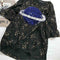 Summer Women Loose T-shirt Star Print Sequin Short-Sleeve TopsÃ¯Â¼Ë†Black) (XL)