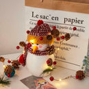 2m 20LED Lamp String Pinecone Shape Copper Battery Warm White Xmas Decor