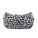 Women Nylon Handbags Shoulder Ladies Fashion Zipper Totes Bag (Leopard)