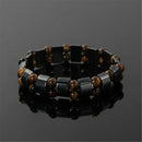 Fashion Men's Natural Healing Tiger Eye Stone Beads Yoga Buddha Elastic Bracelet