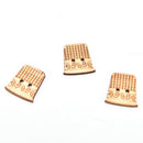 50pcs sewing tool wooden handmade buttons scrapbooking carft for decors SP
