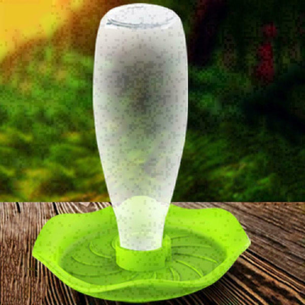 Reptile Pet Tortoise Automatic Food Drink Water Dispenser Feeder Favor Roun B7D3