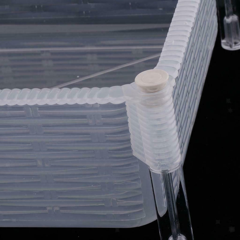 2 Pieces Detachable And Stackable Turtle Tank, Creative Design, Made Of High