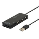 3 Port Usb 2.0 Hub External 7.1Ch Sound Card Headset Microphone Adapter For O3O6