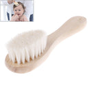 Eco-Friendly Comfortable Baby Goat Hair Brush and Comb Set for Newborn Tod JR