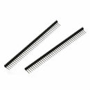 2 Pcs 40 Position 2.54mm Pitch Single Row Right Angle Male Pin Header P8K3