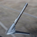 4.7inches Universal Car Antenna Carbon Fiber Radio FM Antena Black Kit+Screw M&E