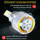 C6 Led Car Headlight Bulbs, 2Pcs 3000K Yellow Light Led Headlight Fog Light
