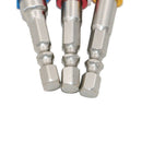 3Pcs Hex Drill Bit Socket Adapter 1/4" 3/8" 1/2" Drive Electric Impact Driver AS