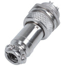 M16 4Pins 400V Screw Type Electrical Aviation Plug Socket Connector K3T2
